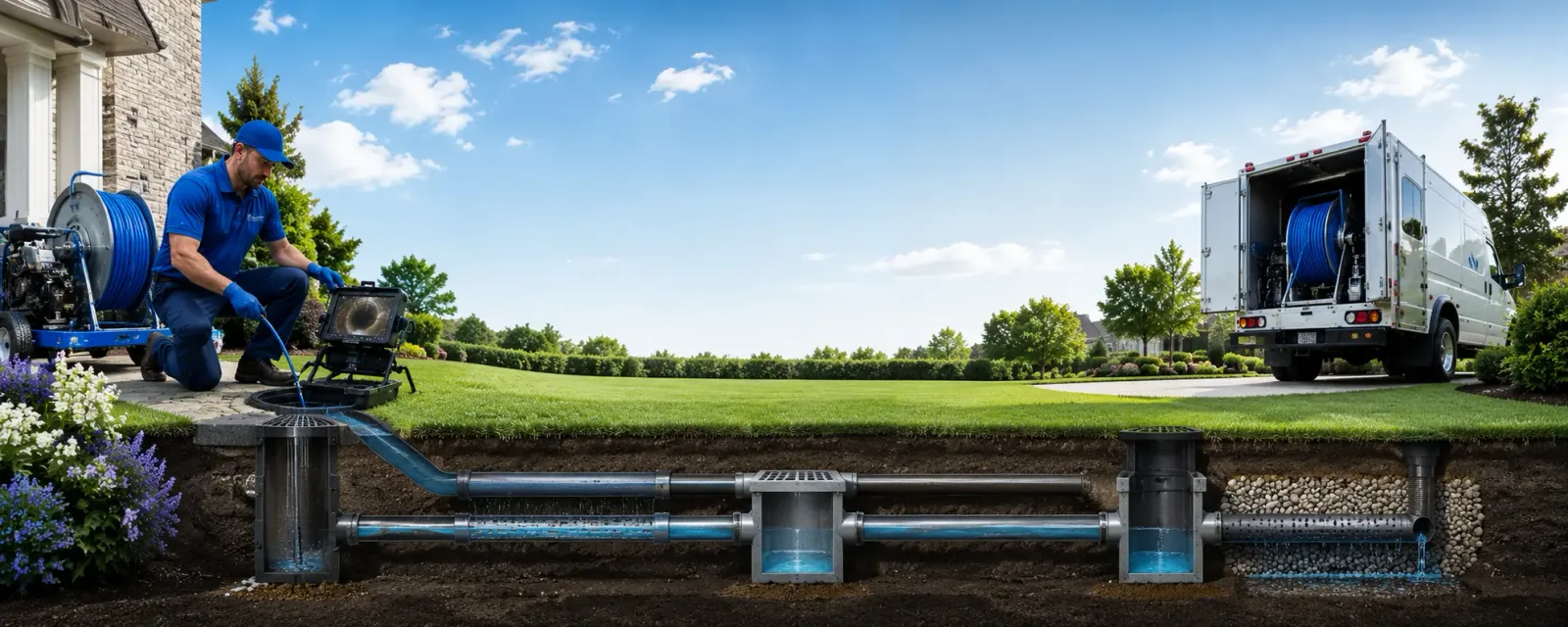 Outdoor drain cleaning information for Trenton, OH
